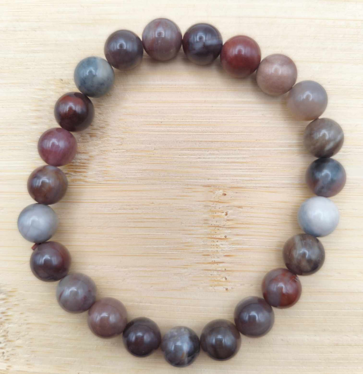 Bracelet en bois pétrifié