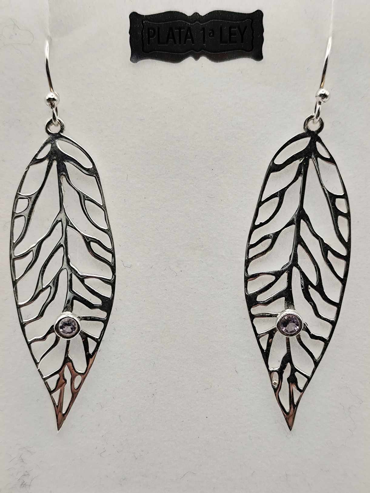 Pendientes de Amatista de Plata
