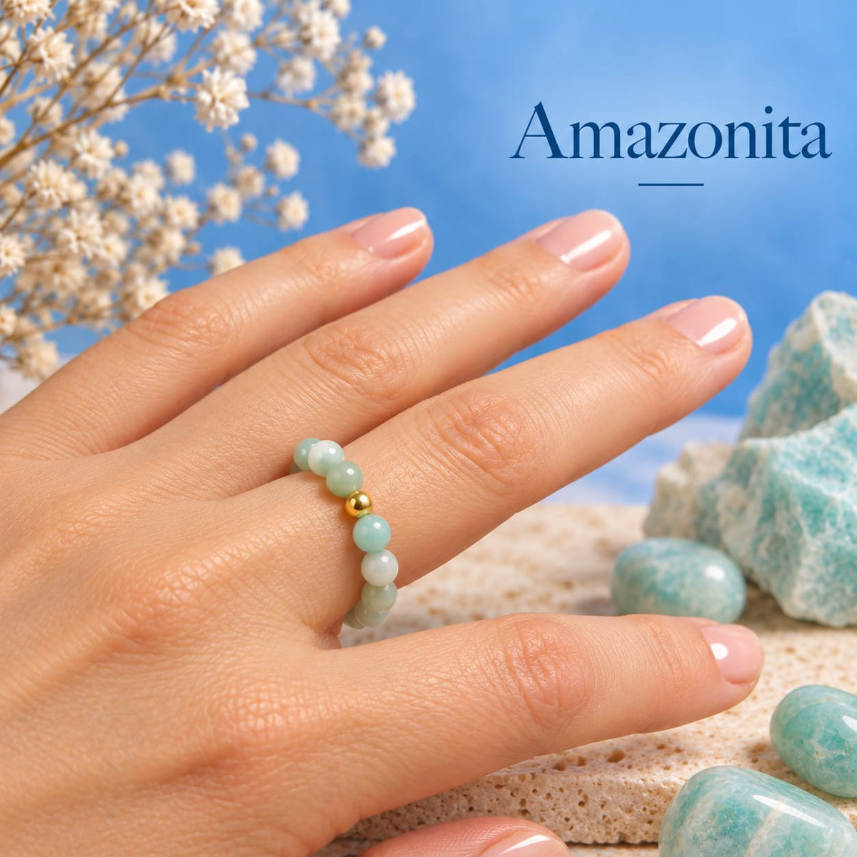 Anillo de Amazonita
