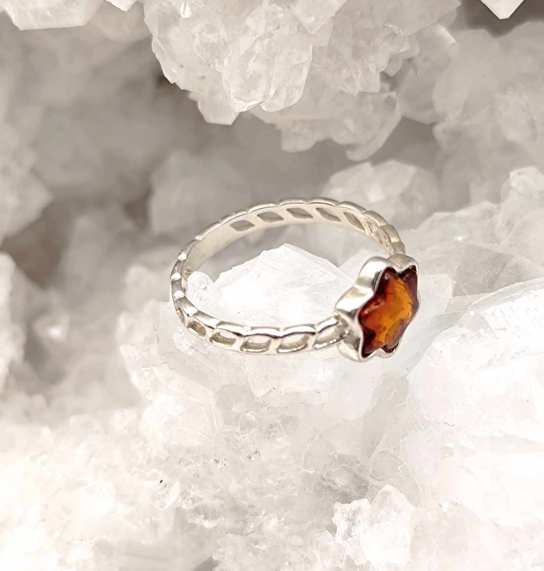Anillo de Ambar de plata