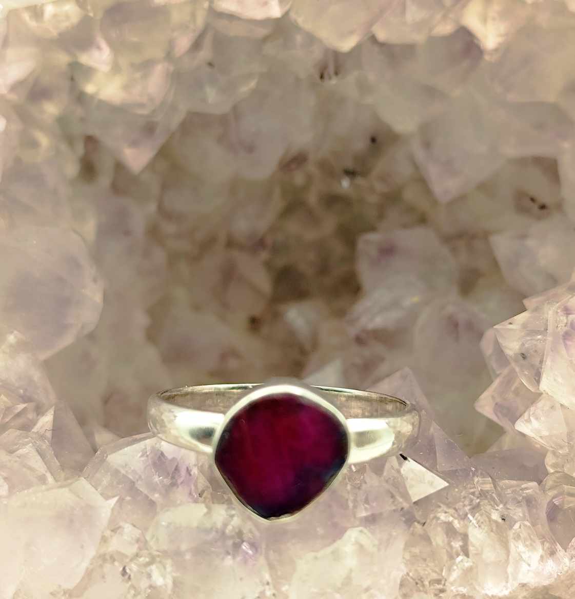 Anillo de Rubí de plata