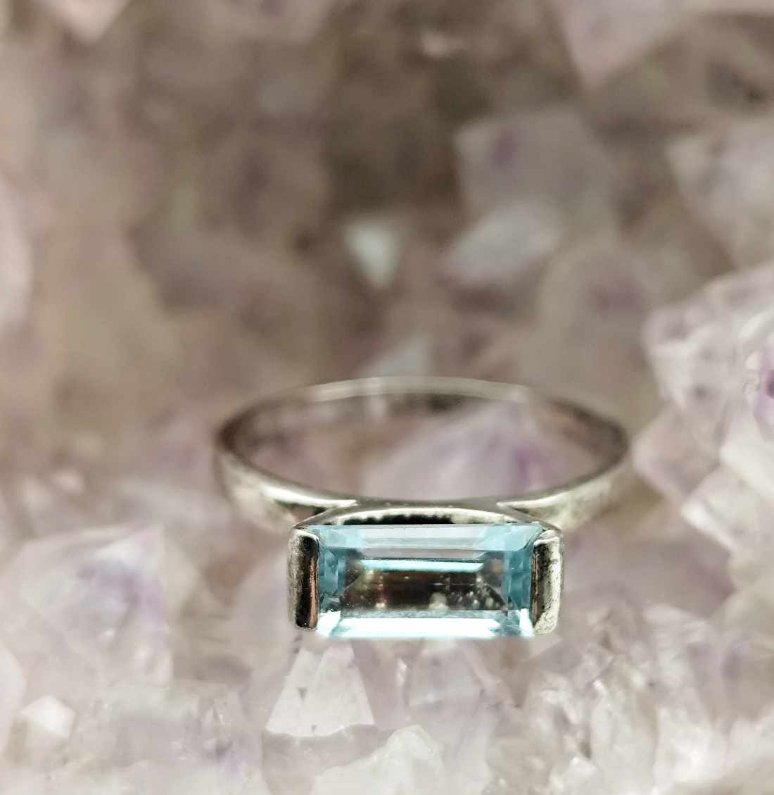 Anillo de Topacio de plata
