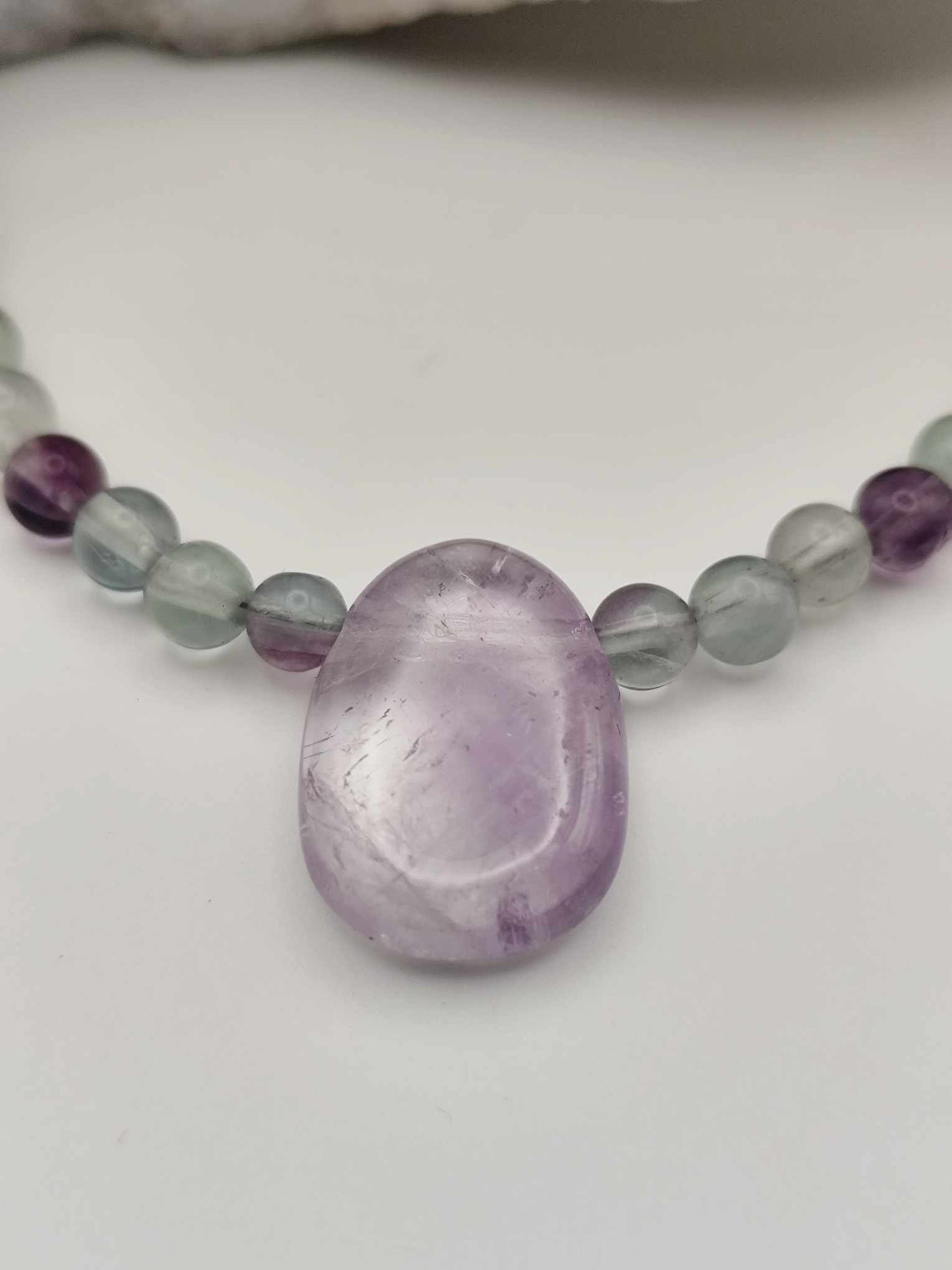 Collar de Amatista con Fluorita