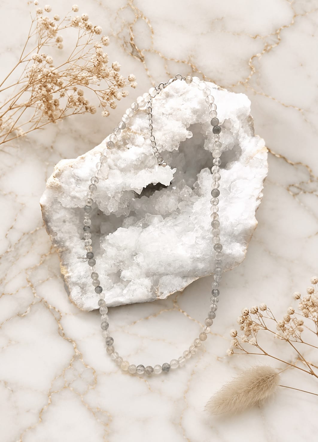 Collar de Cuarzo Nube