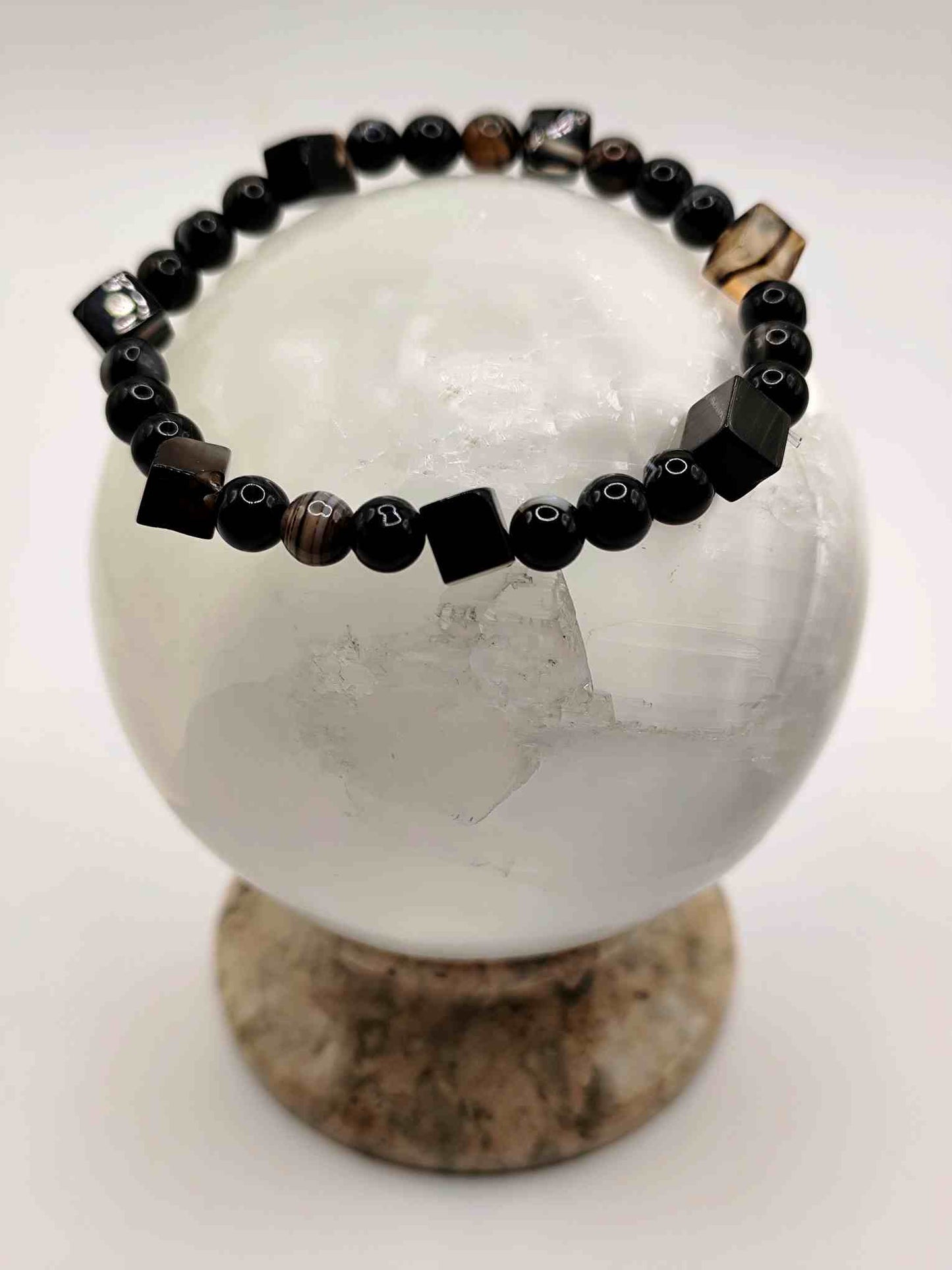 Pulsera de Agata Negra