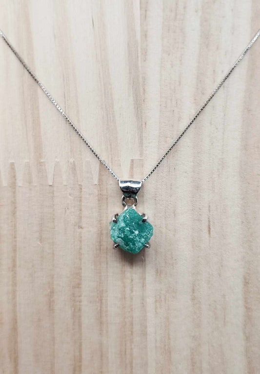 Colgante de Esmeralda de plata
