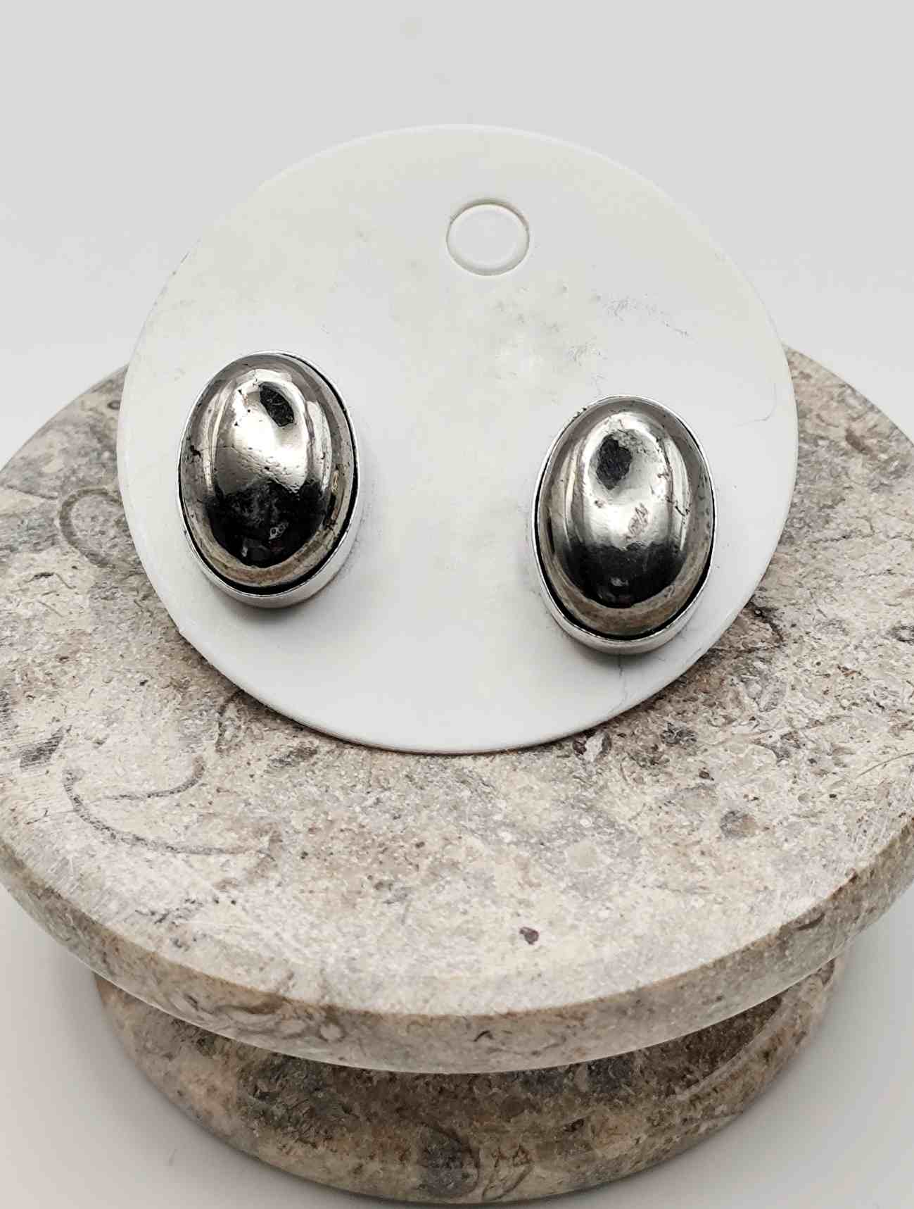Pendientes de Pirita de Botón