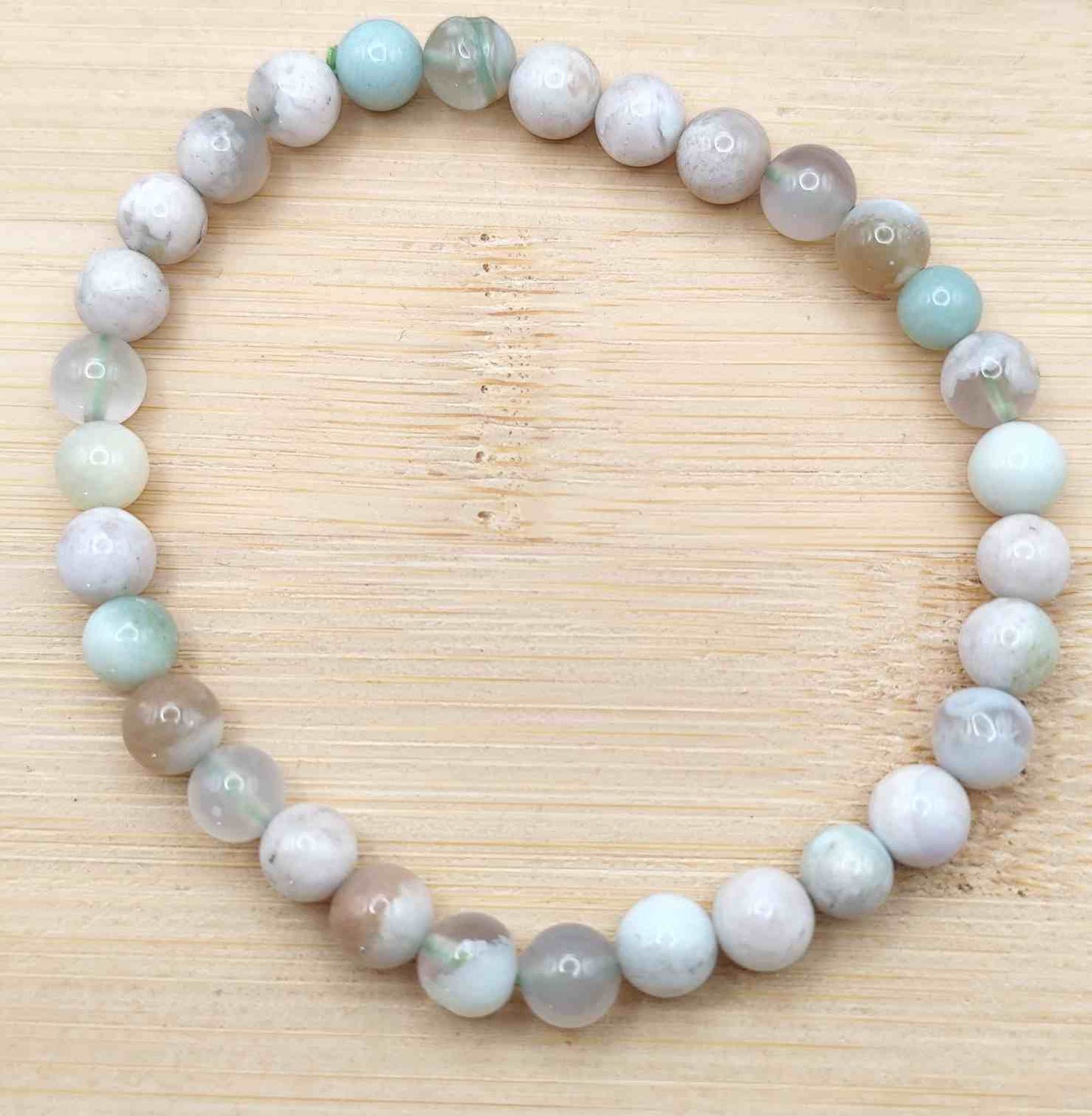 Pulsera de Agata Verde Flor