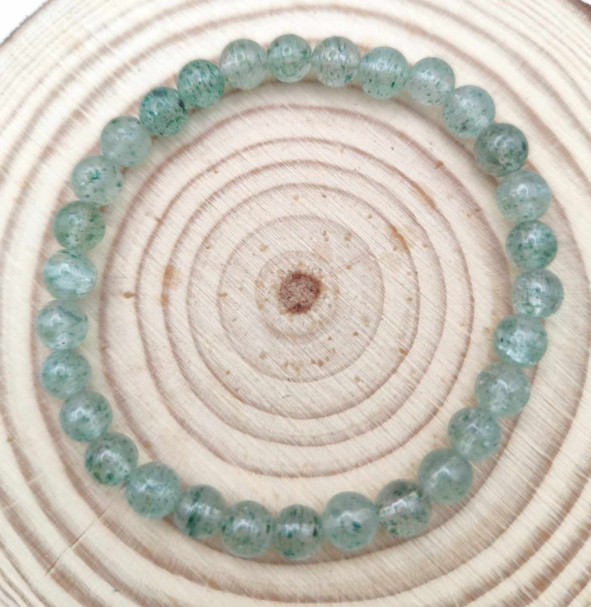 Pulsera de Cuarzo Frambuesa Verde