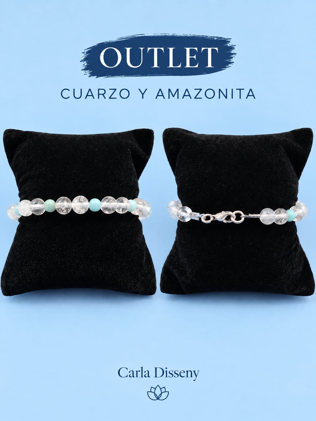 Pulsera de Cuarzo y Amazonita