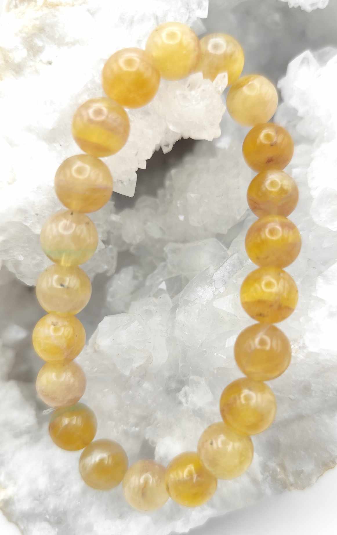 Pulsera de Fluorita Naranja