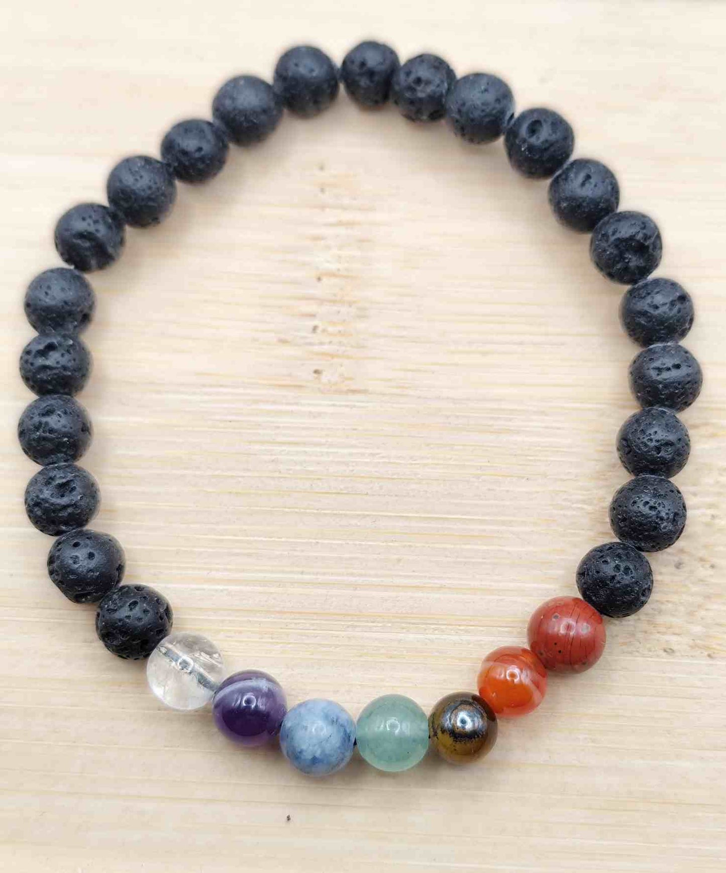 Pulsera de Lava y Chakras