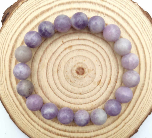 Bracelet en lépidolite