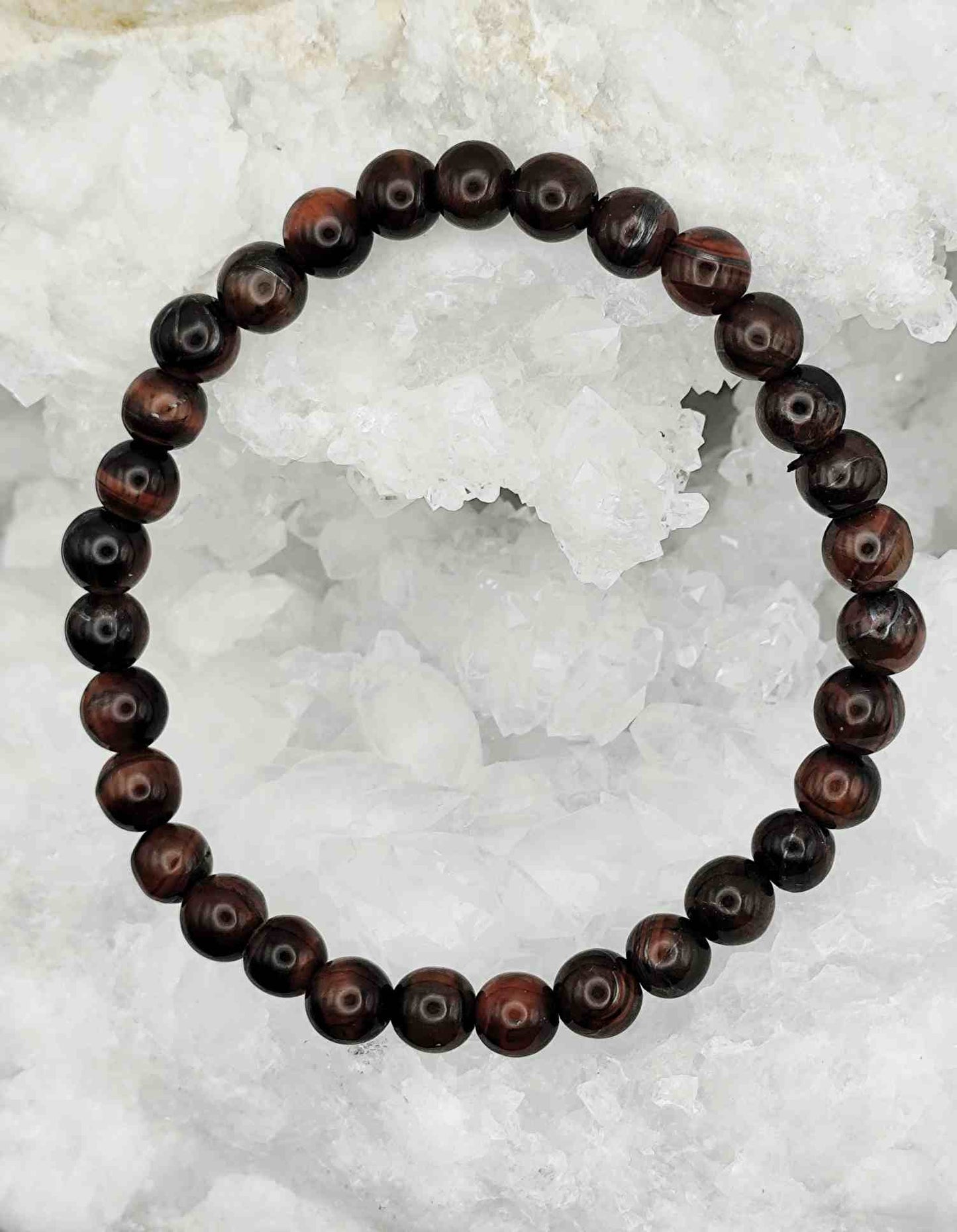 Pulsera de Ojo de Tigre Rojo