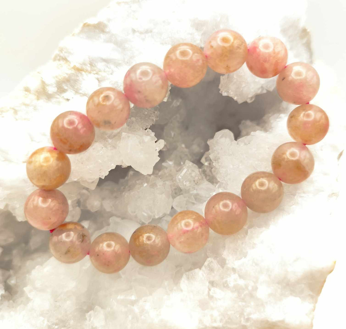 Pulsera de Rodonita Cuarzo