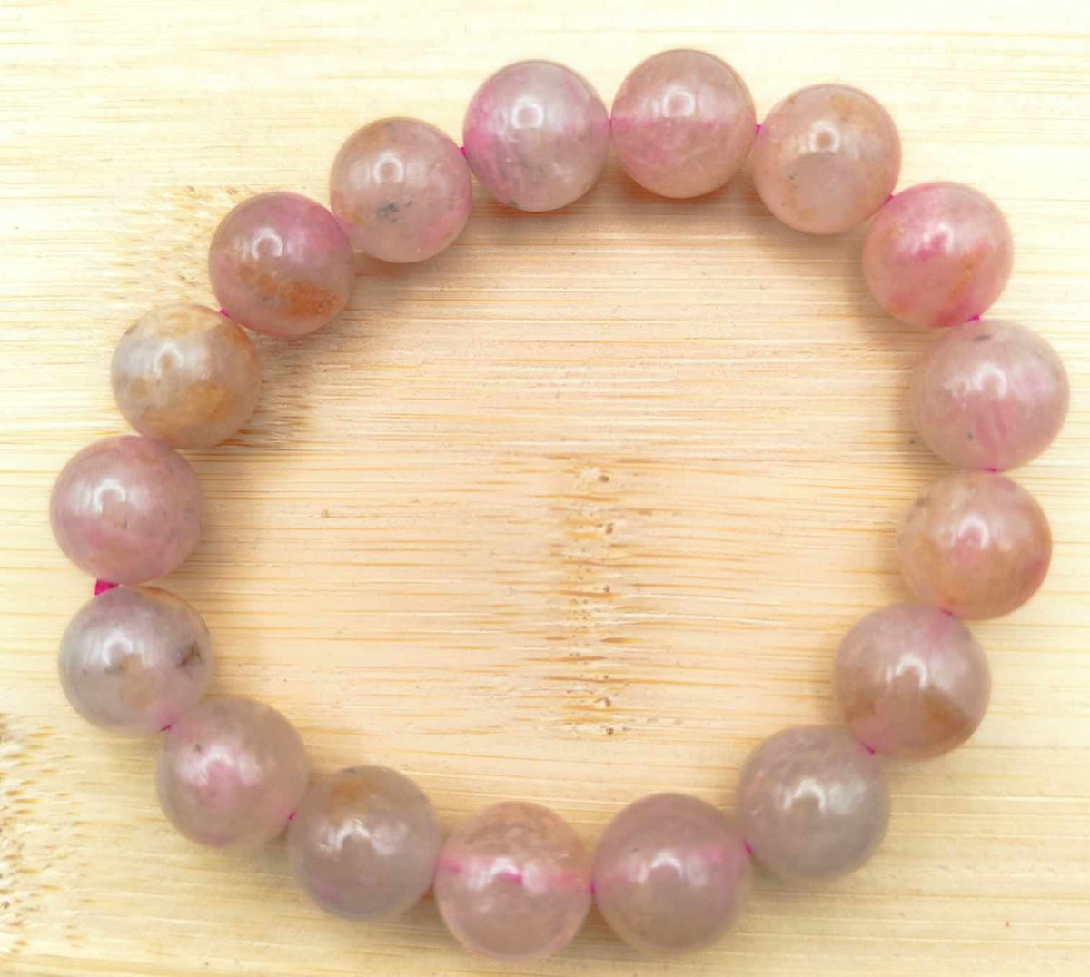 Pulsera de Rodonita Cuarzo