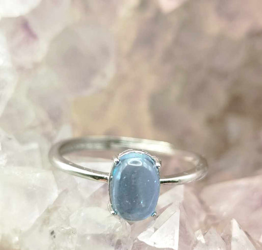 Anillo de Aguamarina de plata