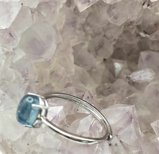 Anillo de Aguamarina de plata