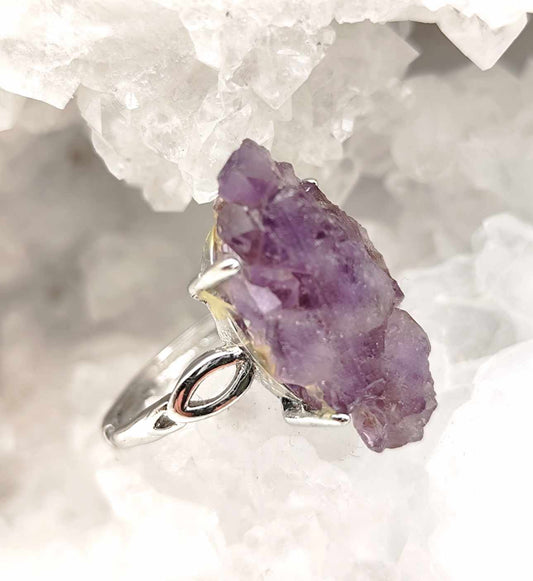 Anillo de Drusa de Amatista