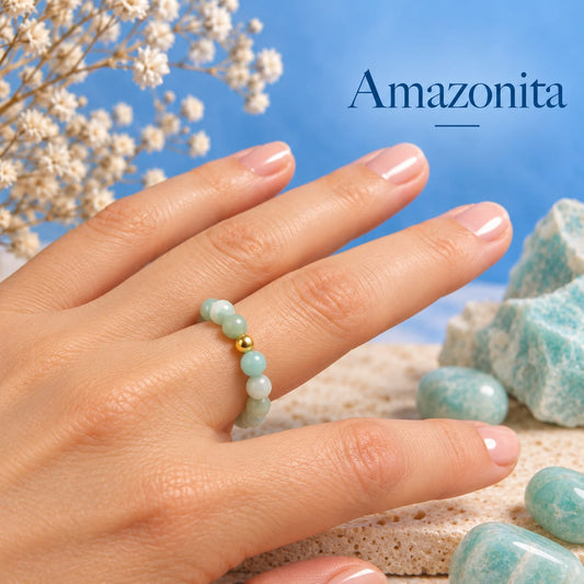 Anillo de Amazonita