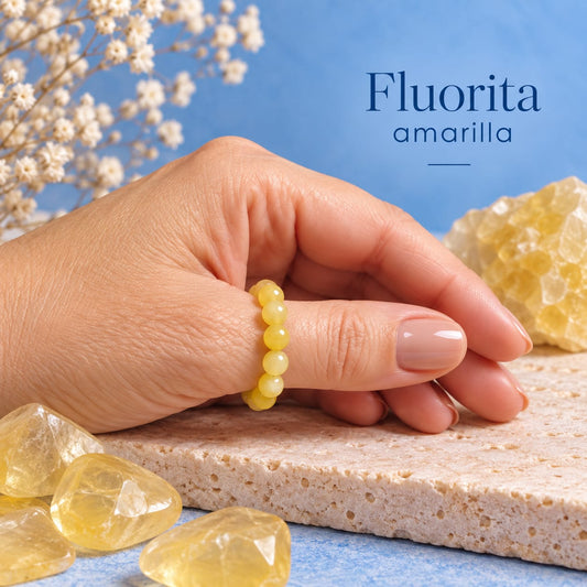 Anillo de Fluorita Amarilla