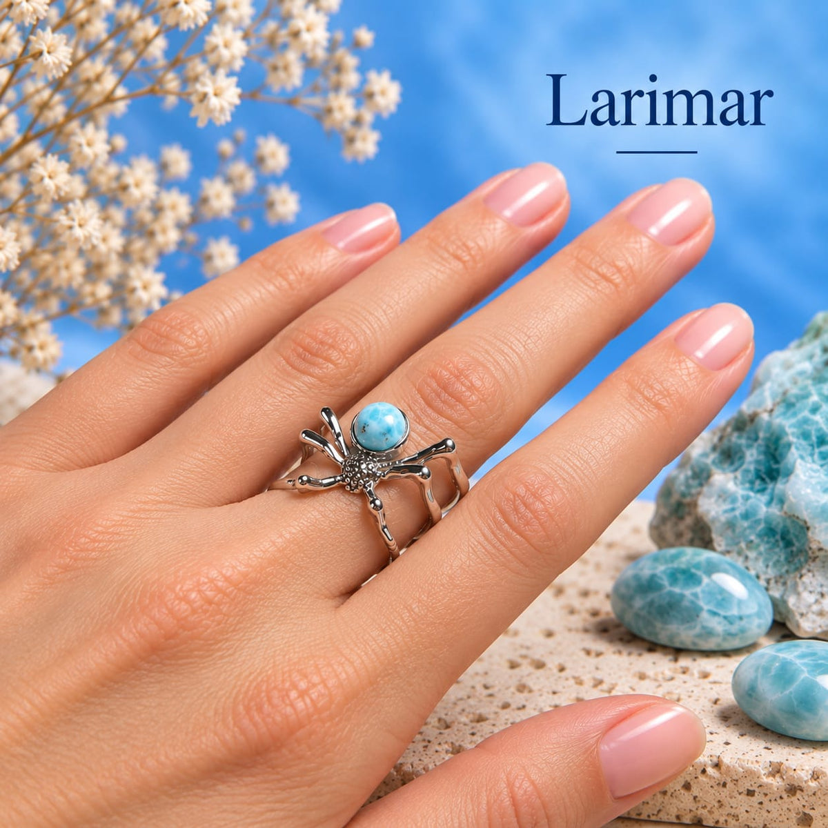 Anillo de Larimar