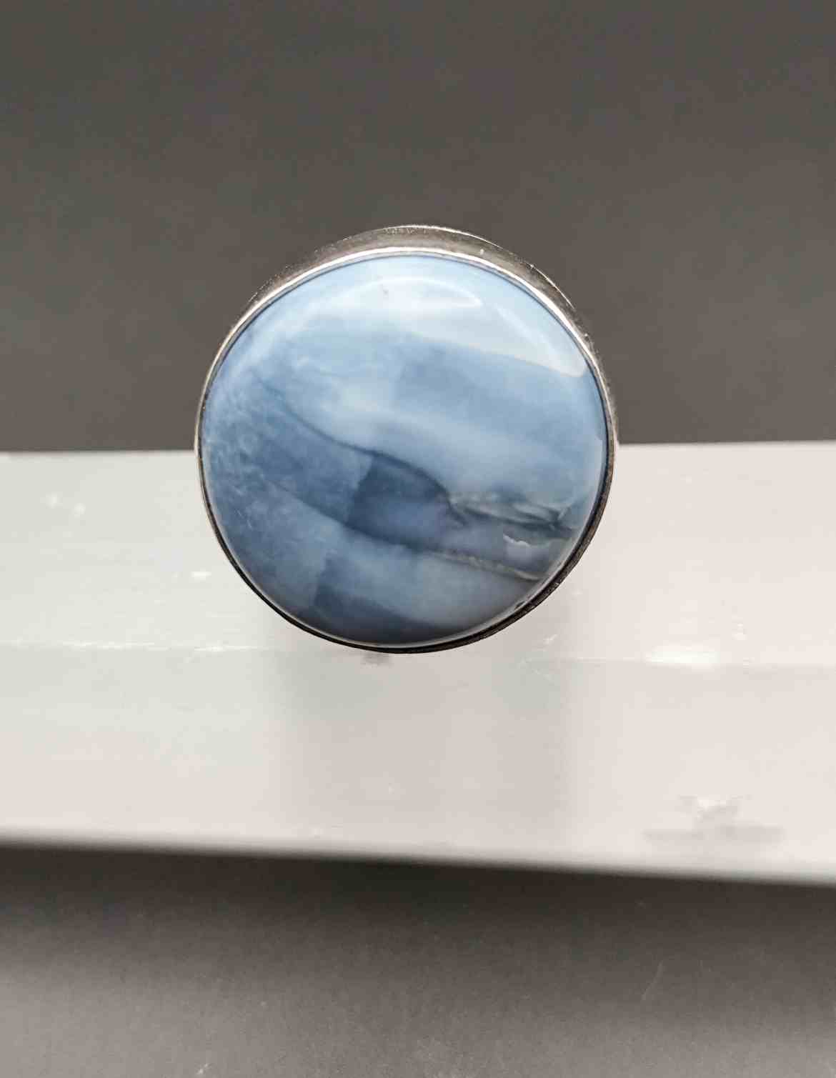 Anillo de Ópalo Azul