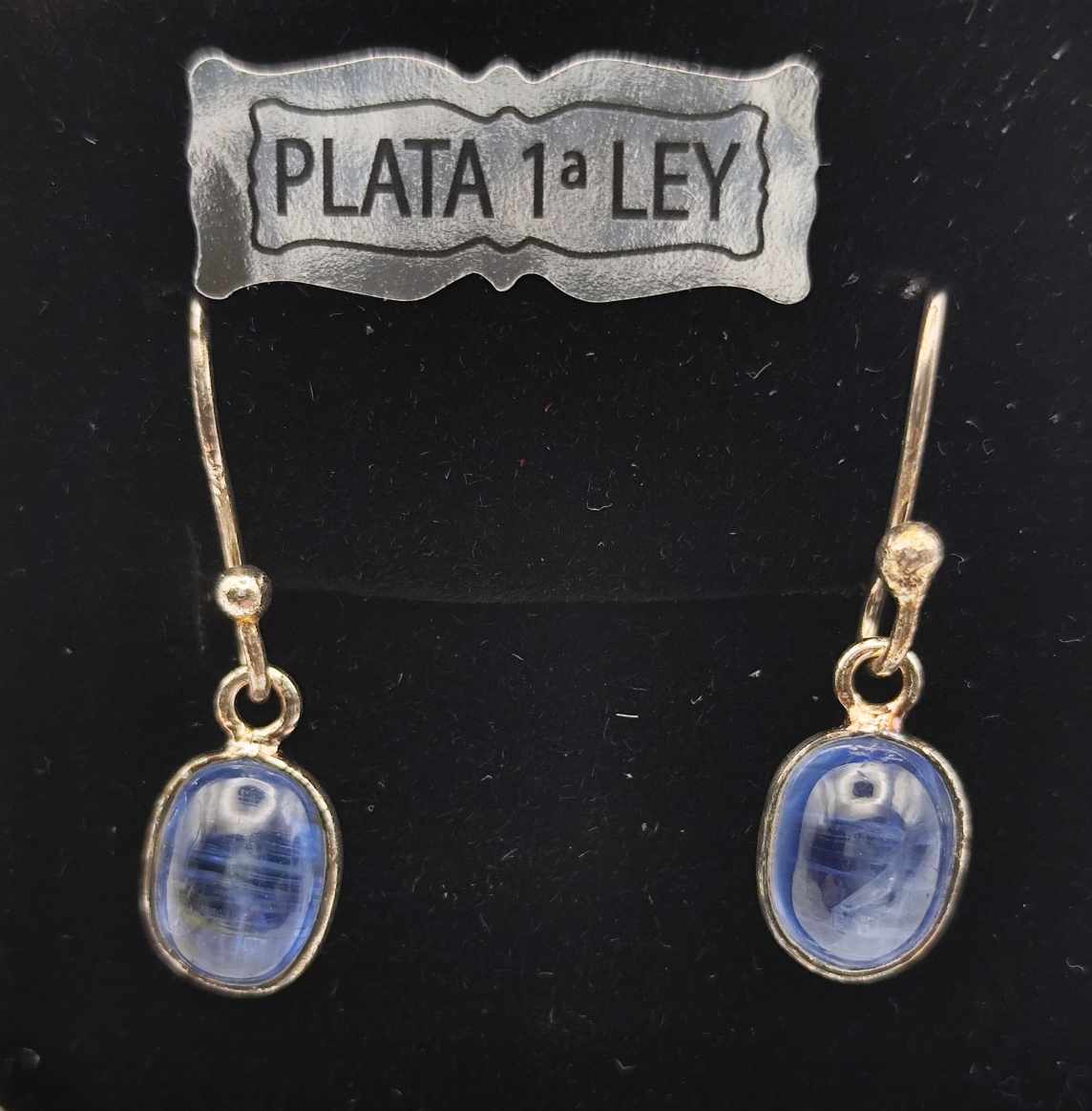 Pendientes de Cianita de plata