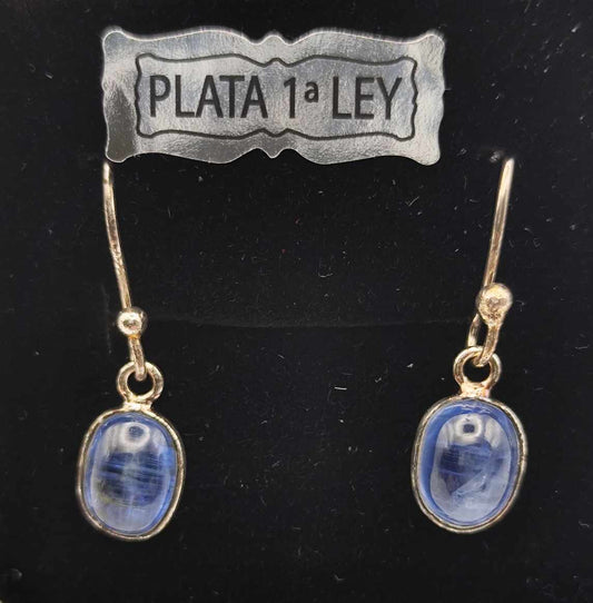 Pendientes de Cianita de plata