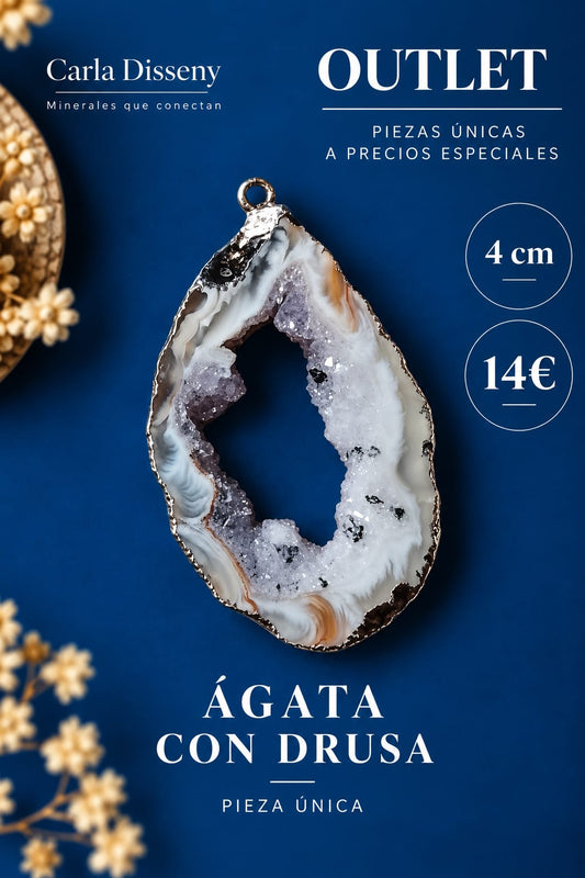 Colgante de Ágata con Drusa B
