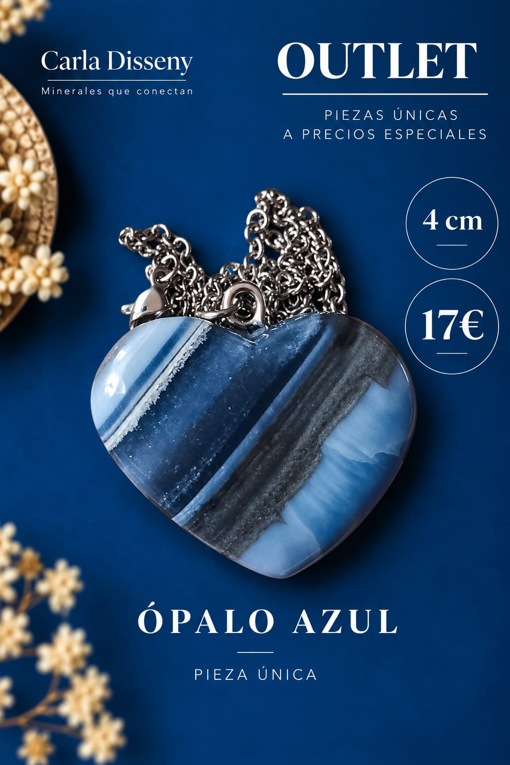 Colgante de Ópalo Azul