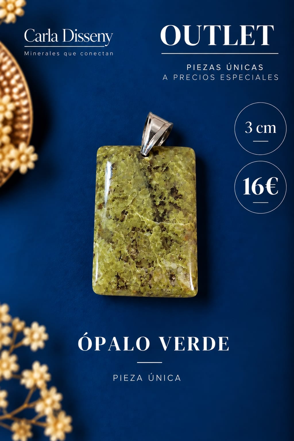 Colgante de Ópalo Verde