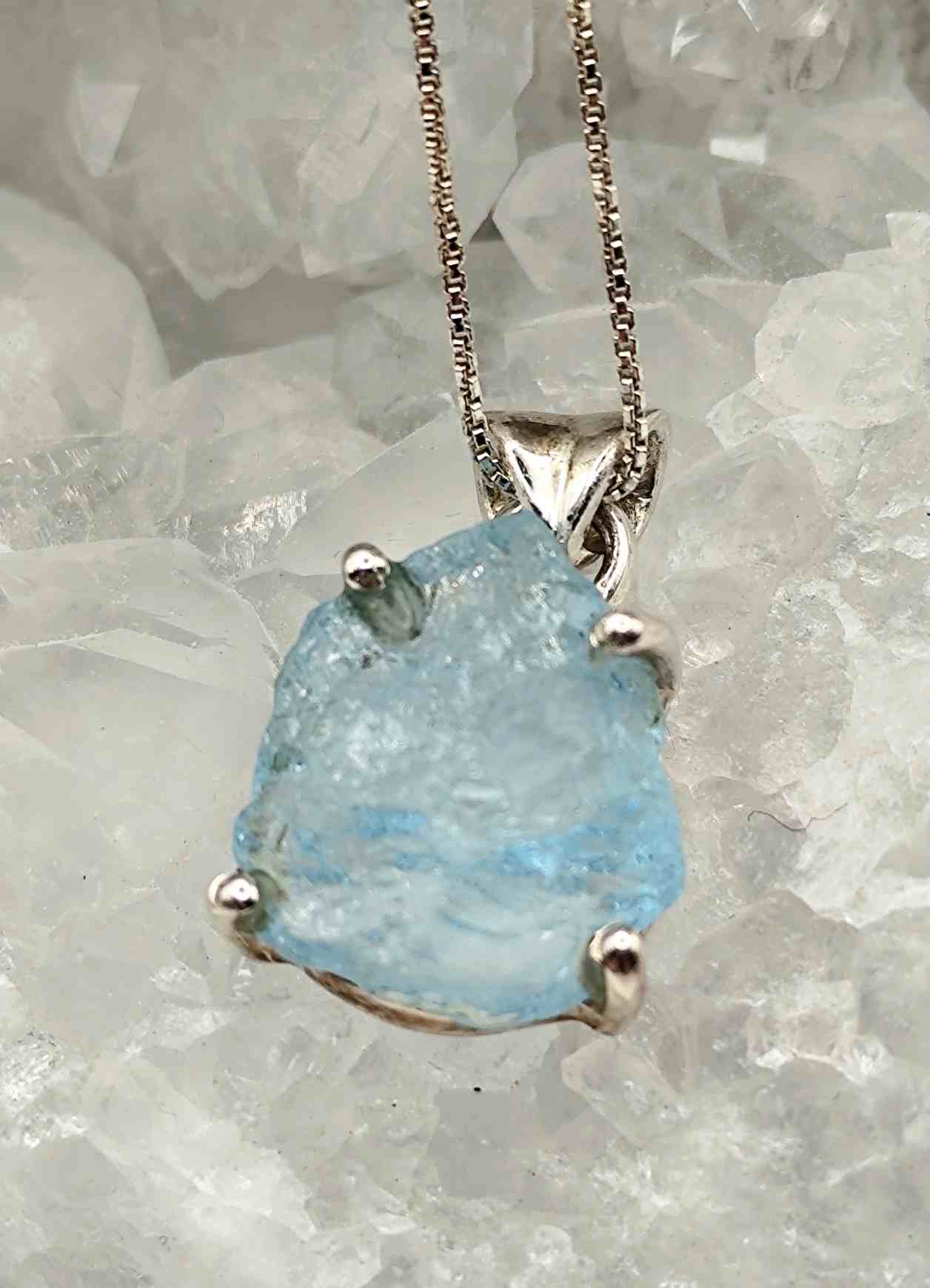 Colgante de Topacio Azul