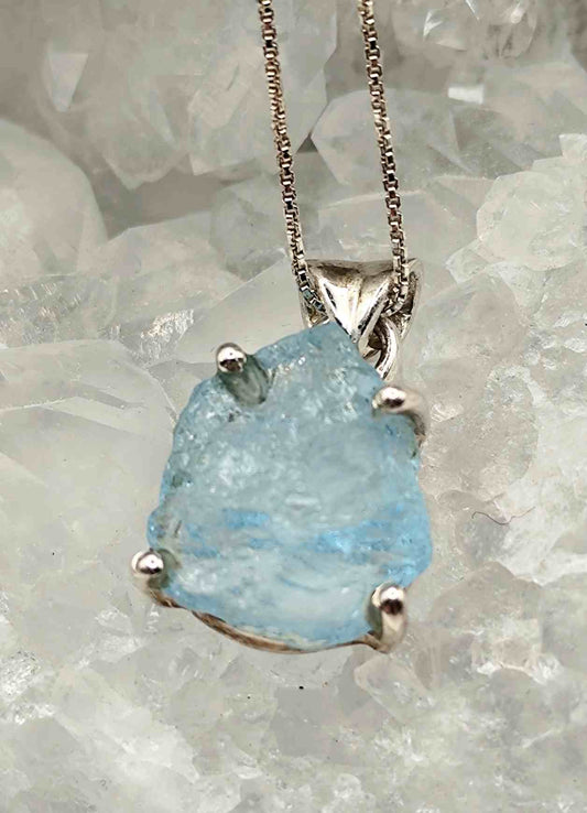 Colgante de Topacio Azul