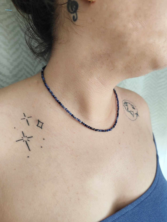 Collar de Sodalita Facetada