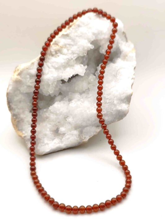 Collar de Granate Naranja