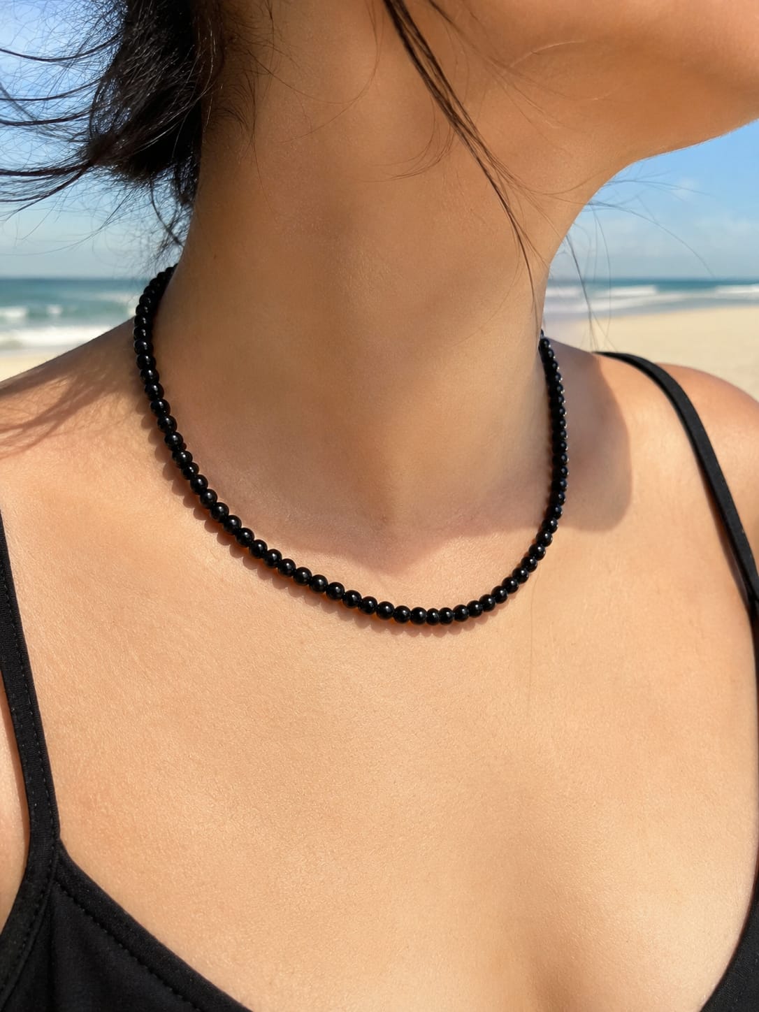 Collar de Obsidiana Dorada