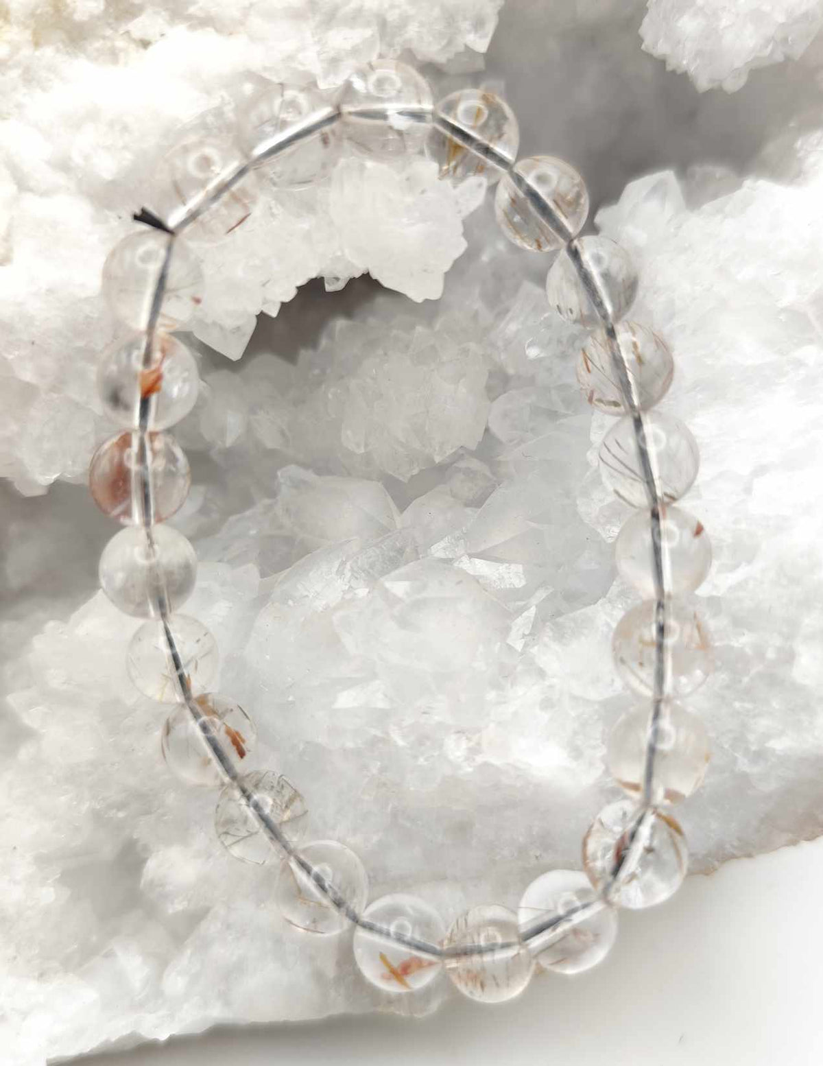 Bracelet en quartz rutile
