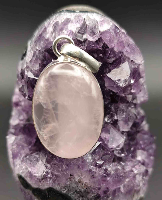 Colgante de Cuarzo Rosa