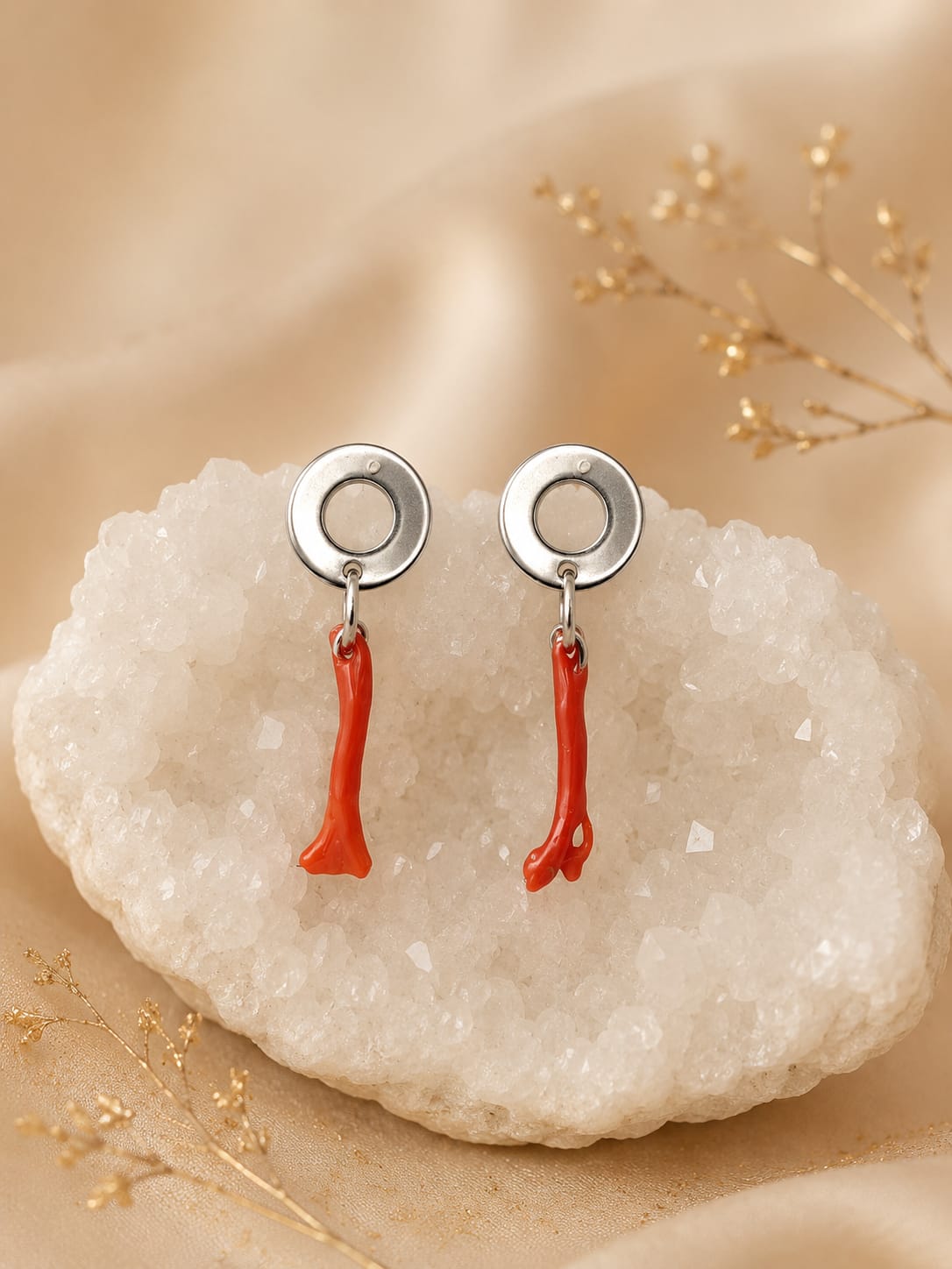 Pendientes de Coral
