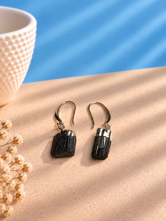 Pendientes de Turmalina Negra B