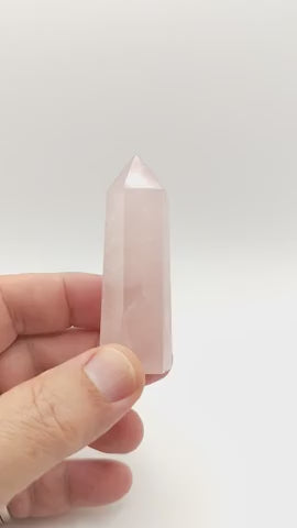 Pointe de quartz rose