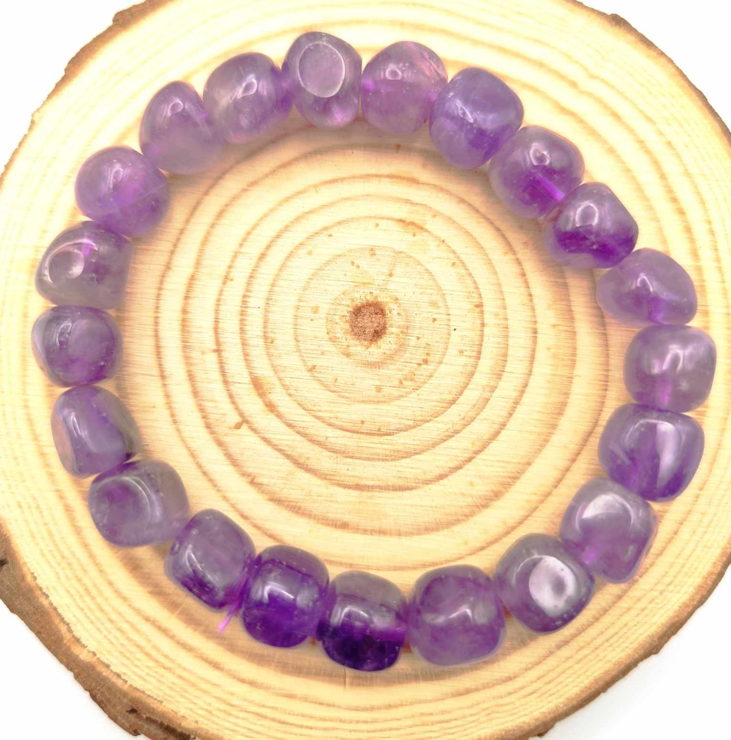 Pulsera de Amatista Cubos
