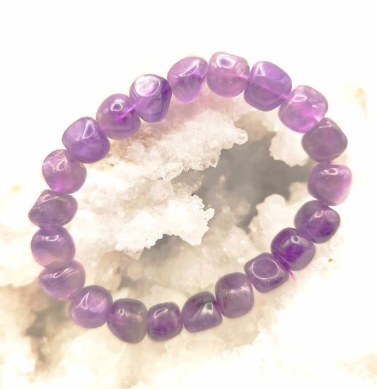 Pulsera de Amatista Cubos