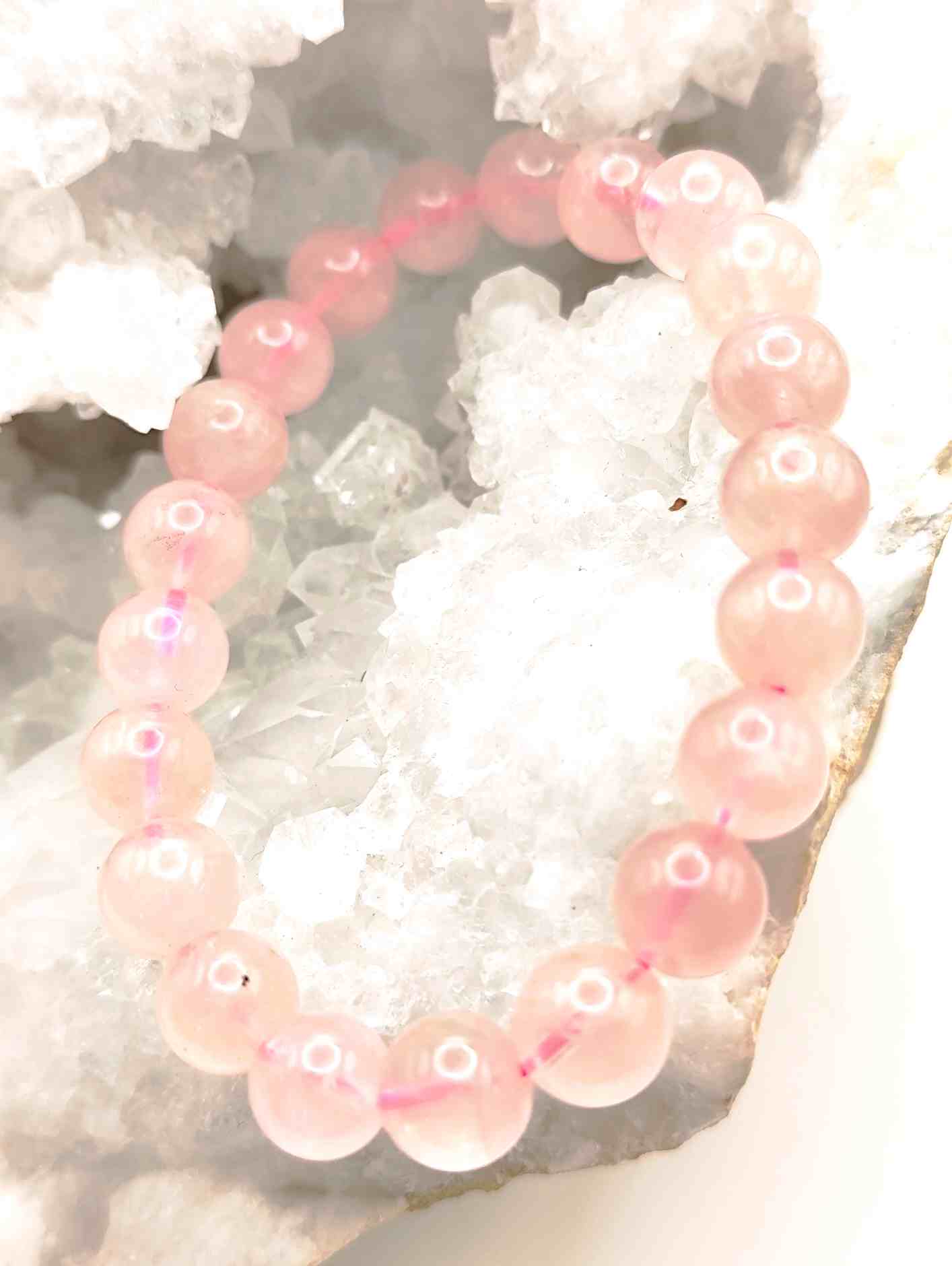 Pulsera de Cuarzo Rosa
