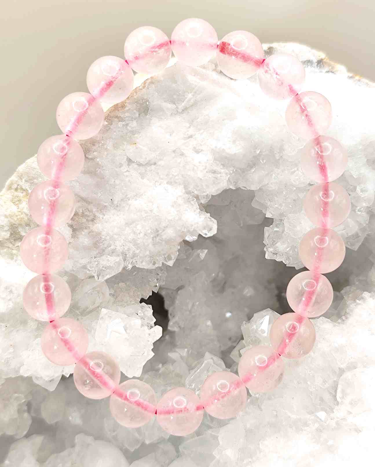 Pulsera de Cuarzo Rosa