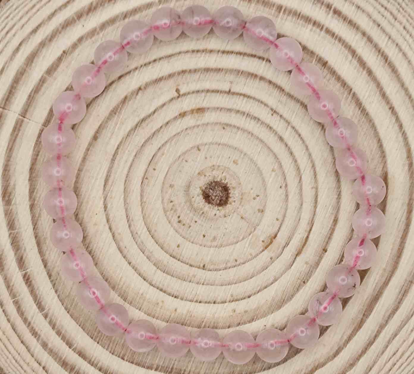 Pulsera de Cuarzo Rosa