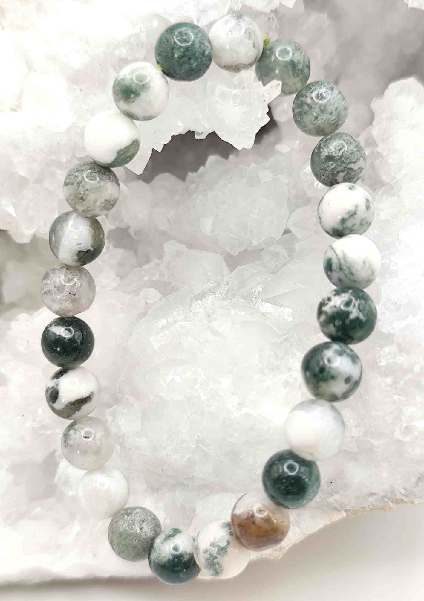 Pulsera de Ágata Musgo