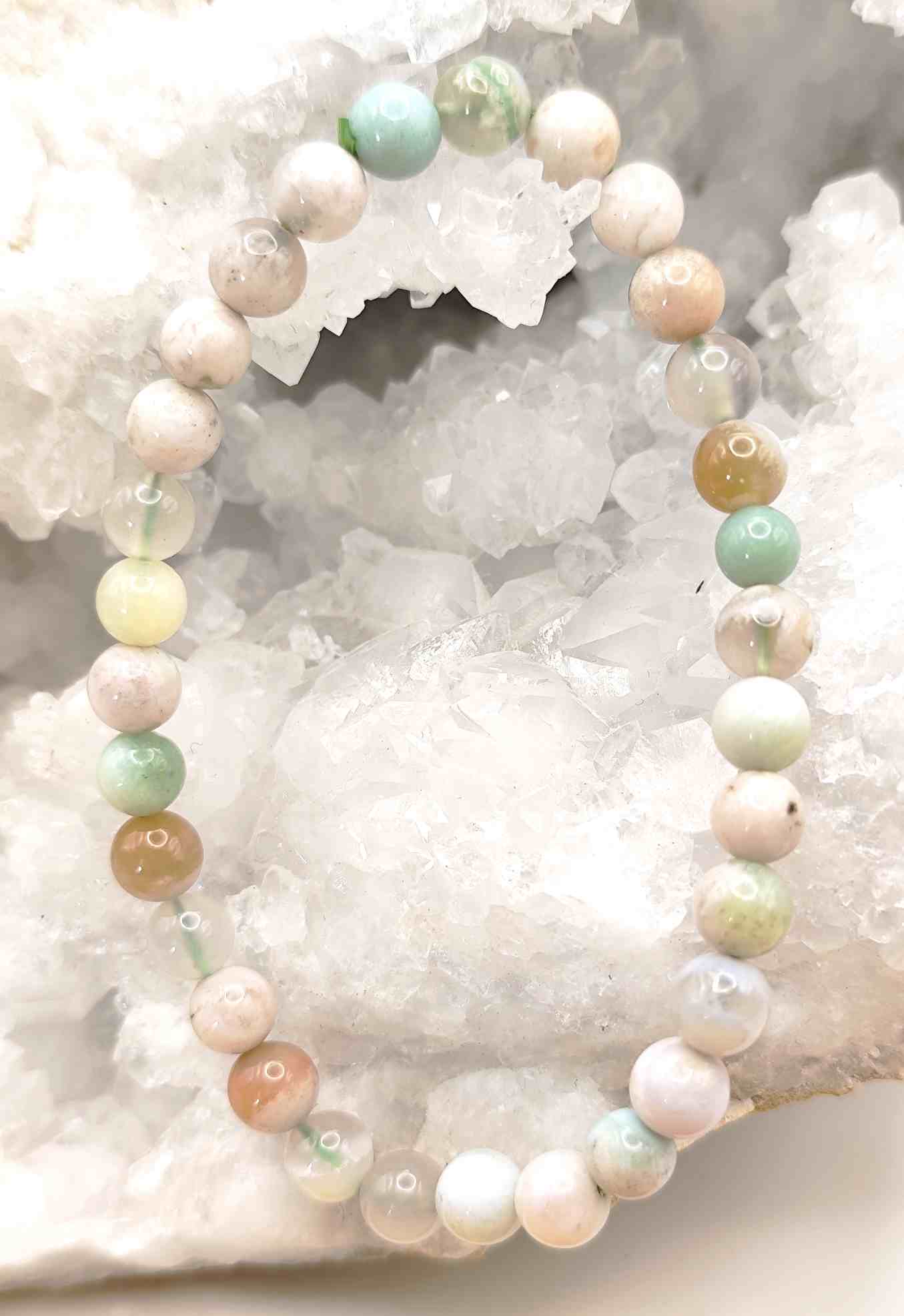 Pulsera de Agata Verde Flor