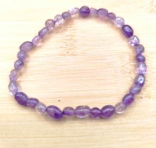 Pulsera de Amatista forma libre